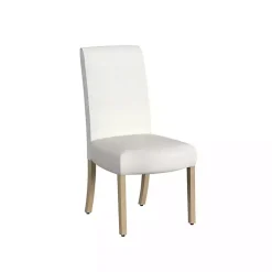 Cream Whitewashed Dining Chairs, Set of 2