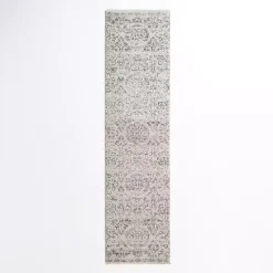 Cream Winn Medallion Runner, 2x8