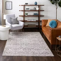 Cream Winn Medallion Runner, 2x8