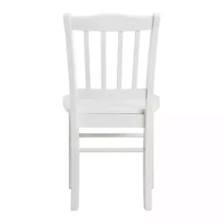 Cream Wood Shaker Dining Chairs, Set of 2