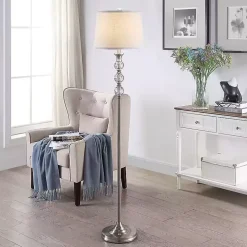 Crystal Orb Stacked Floor Lamp