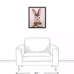 Daisy Sunnies Bunny Framed Canvas Art Print