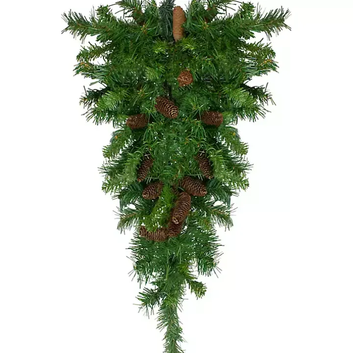 Dakota Red Pinecone Teardrop Swag