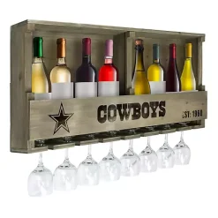 Dallas Cowboys Reclaimed Wood Bar Shelf