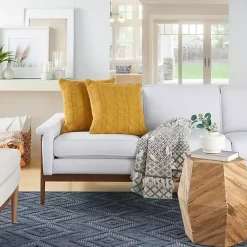 Dandelion Cable Knit Throw Pillows, Set of 2