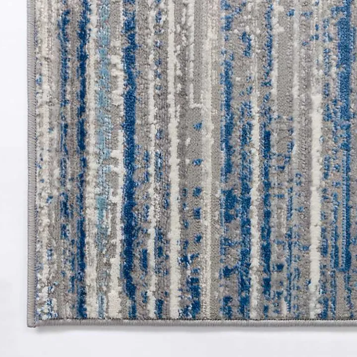 Dark Blue Claire Modern Area Rug, 5x8