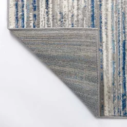 Dark Blue Claire Modern Area Rug, 5x8