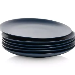 Dark Blue Classic Coupe Dinner Plates, Set of 6