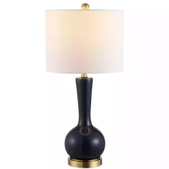 Dark Blue Glass Gaetna Table Lamp