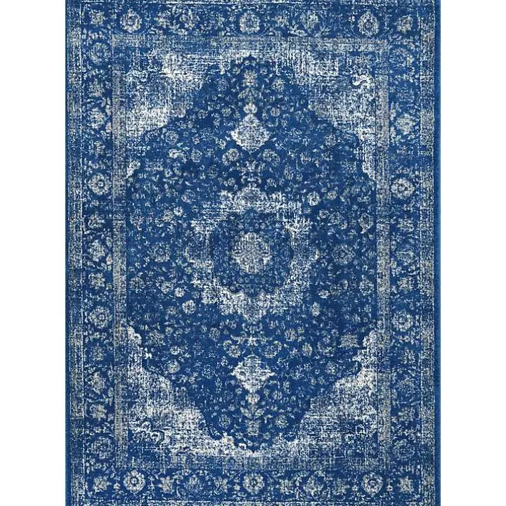 Dark Blue Verona Area Rug, 5x7