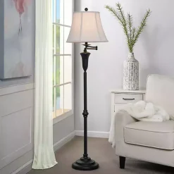 Dark Bronze Madison Swing Arm Floor Lamp