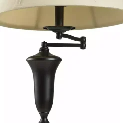 Dark Bronze Madison Swing Arm Floor Lamp