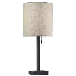Dark Bronze Square Base Table Lamp