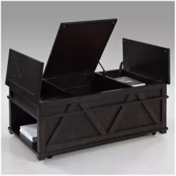 Dark Brown Storage Coffee Table