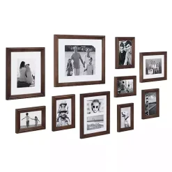 Dark Brown Wood 10-pc. Gallery Wall Frame Set