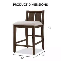 Dark Cherry Wood Kayla Counter Height 3-pc. Set