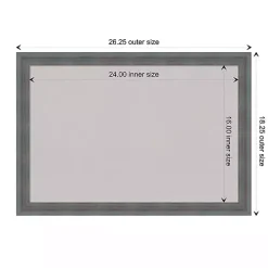 Dark Gray Framed Corkboard