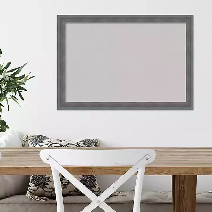 Dark Gray Framed Corkboard