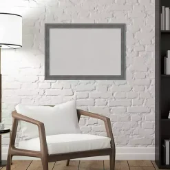 Dark Gray Framed Corkboard