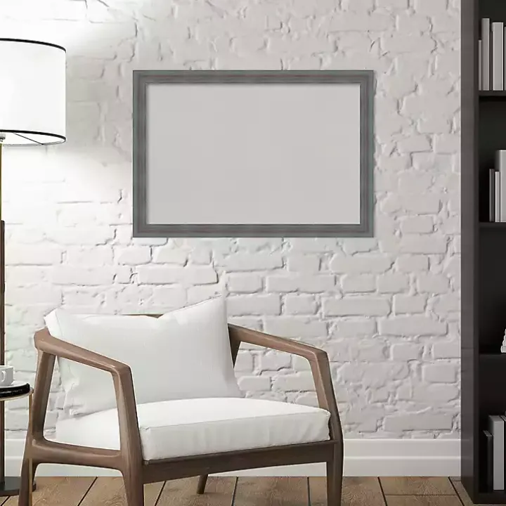 Dark Gray Framed Corkboard