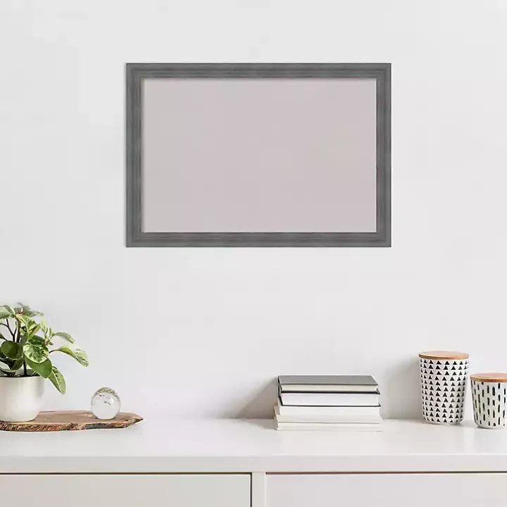 Dark Gray Framed Corkboard