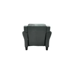 Dark Gray Kelly Microfiber Rolled Armchair