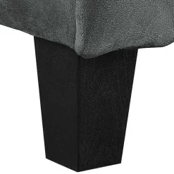 Dark Gray Kelly Microfiber Rolled Armchair