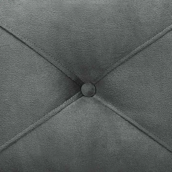 Dark Gray Kelly Microfiber Rolled Armchair