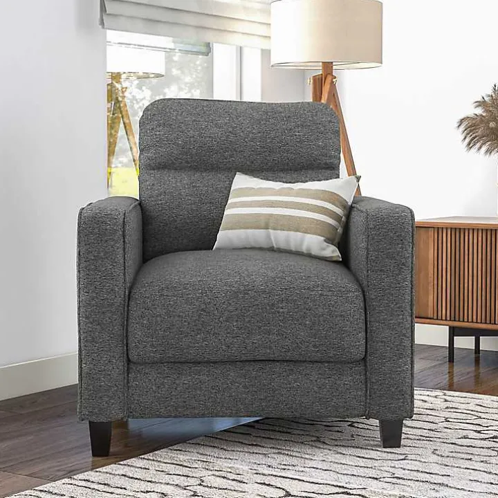 Dark Gray Performance Fabric Danna Accent Chair