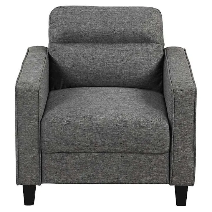 Dark Gray Performance Fabric Danna Accent Chair