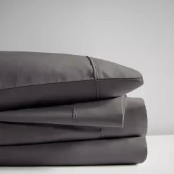 Dark Gray Rich Cooling Cotton Queen Sheet Set