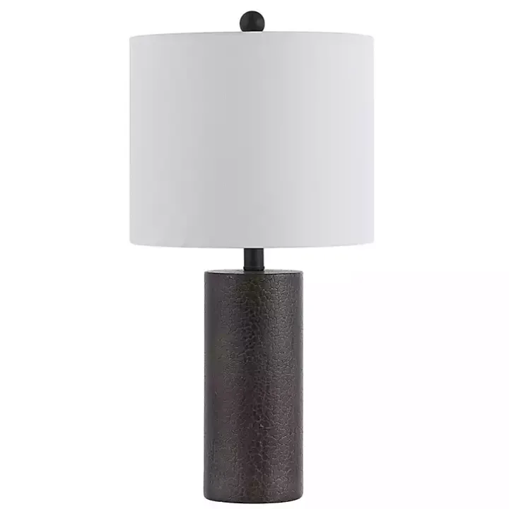 Dark Gray Textured Nori Table Lamp