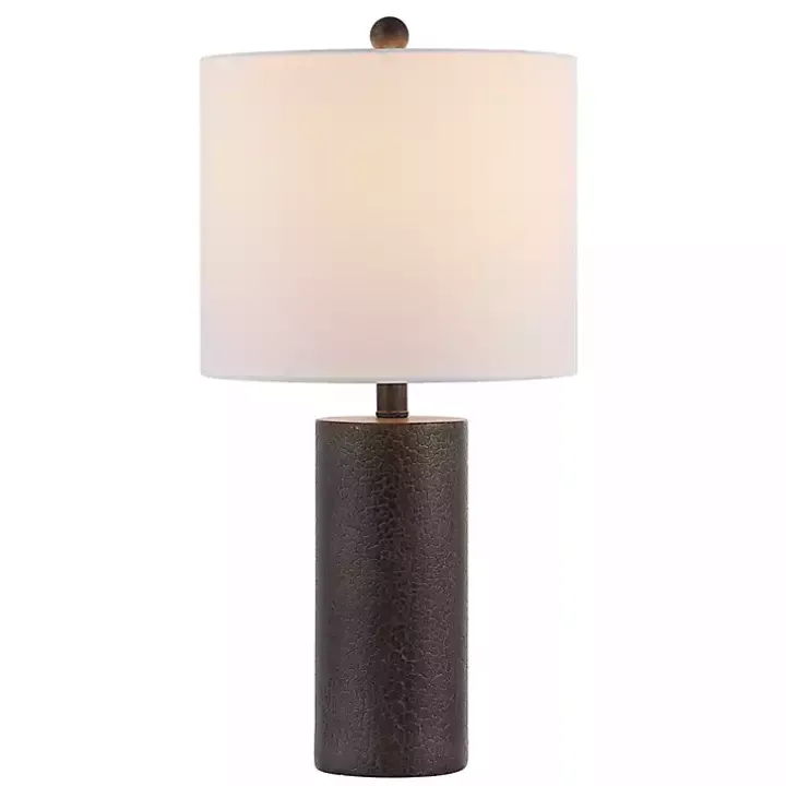 Dark Gray Textured Nori Table Lamp