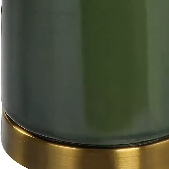 Dark Green and Gold Eva Table Lamp