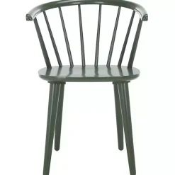 Dark Green Blanchard Dining Chairs, Set of 2