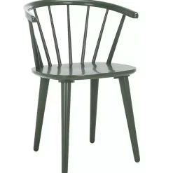 Dark Green Blanchard Dining Chairs, Set of 2