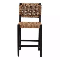 Dark Mahogany Lattice Counter Stool