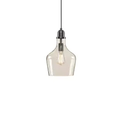 Dark Metal Glass Avalon Pendant Light