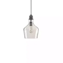 Dark Metal Glass Avalon Pendant Light