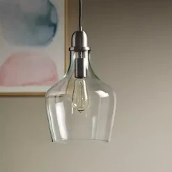 Dark Metal Glass Avalon Pendant Light