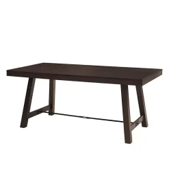 Dark Oak Wood Rustic Dining Table