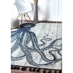 Dark Octopus Thomas Paul Area Rug, 5x8