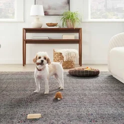 Dark Vintage Floral Washable Area Rug, 5x7