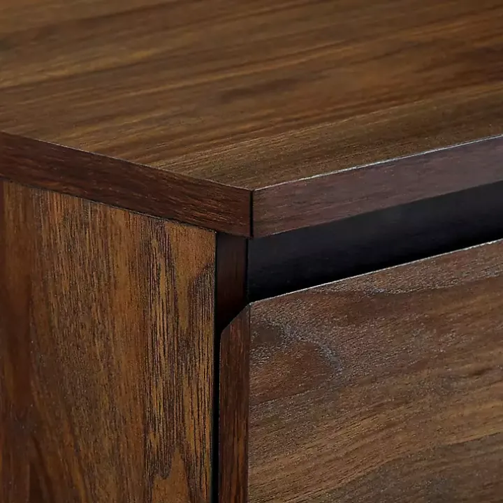 Dark Walnut Midcentury Four-Drawer Chest