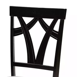 Dark Wooden Interlocked Base 5-pc. Dining Set