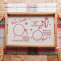 Dear Santa Wooden Decorative Tray