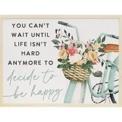 Decide to Be Happy Framed Wall Plaque