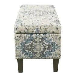 Decorative Antique Blue Storage Bench