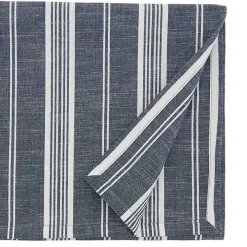 Deep Blue Thin Striped Table Runner