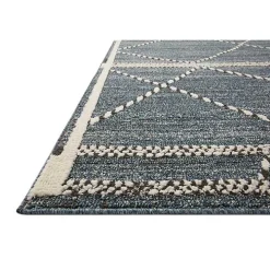 Denim Asymmetrical Tufted Area Rug, 7x10